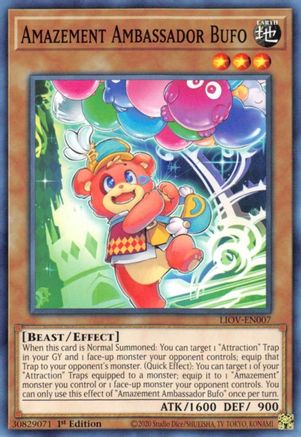 Amazement Ambassador Bufo (LIOV-EN007) - Lightning Overdrive 1st Edition Lightning Overdrive Yugioh Single  Squirtle Squad Card Shop.
