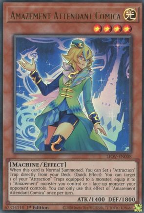 Amazement Attendant Comica (LIOV-EN008) - Lightning Overdrive 1st Edition Lightning Overdrive Yugioh Single  Squirtle Squad Card Shop.