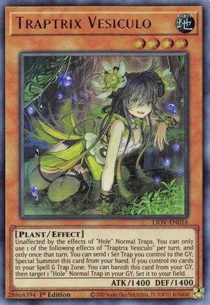 Traptrix Vesiculo (LIOV-EN016) - Lightning Overdrive 1st Edition Lightning Overdrive Yugioh Single  Squirtle Squad Card Shop.