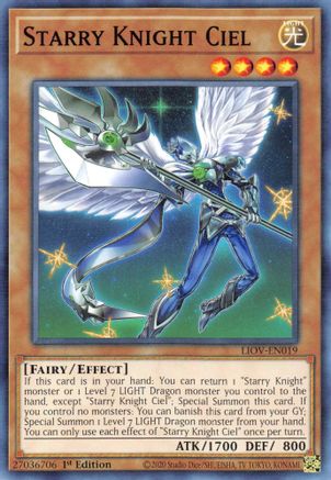 Starry Knight Ciel (LIOV-EN019) - Lightning Overdrive 1st Edition Lightning Overdrive Yugioh Single  Squirtle Squad Card Shop.