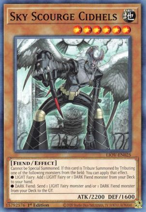 Sky Scourge Cidhels (LIOV-EN025) - Lightning Overdrive 1st Edition Lightning Overdrive Yugioh Single  Squirtle Squad Card Shop.
