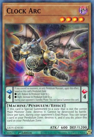 Clock Arc (LIOV-EN030) - Lightning Overdrive 1st Edition Lightning Overdrive Yugioh Single  Squirtle Squad Card Shop.