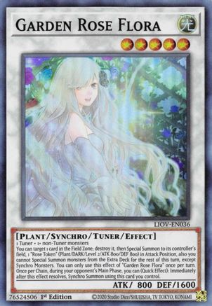 Garden Rose Flora (LIOV-EN036) - Lightning Overdrive 1st Edition Lightning Overdrive Yugioh Single  Squirtle Squad Card Shop.