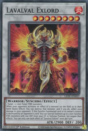 Lavalval Exlord (LIOV-EN037) - Lightning Overdrive 1st Edition Lightning Overdrive Yugioh Single  Squirtle Squad Card Shop.