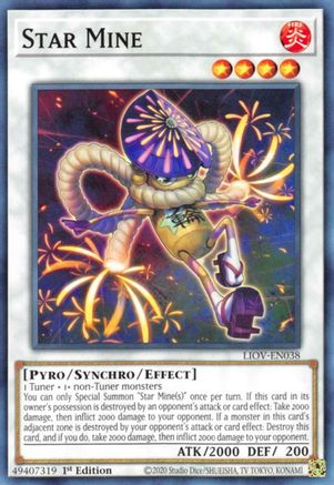 Star Mine (LIOV-EN038) - Lightning Overdrive 1st Edition Lightning Overdrive Yugioh Single  Squirtle Squad Card Shop.