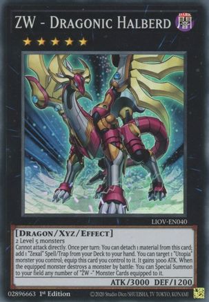 ZW - Dragonic Halberd (LIOV-EN040) - Lightning Overdrive 1st Edition Lightning Overdrive Yugioh Single  Squirtle Squad Card Shop.