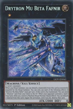 Drytron Mu Beta Fafnir (LIOV-EN043) - Lightning Overdrive 1st Edition Lightning Overdrive Yugioh Single  Squirtle Squad Card Shop.