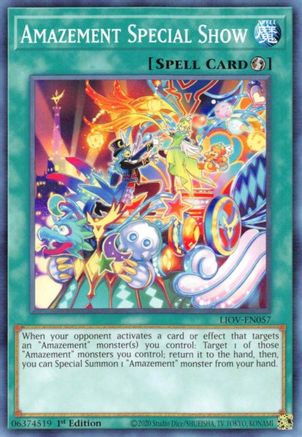 Amazement Special Show (LIOV-EN057) - Lightning Overdrive 1st Edition Lightning Overdrive Yugioh Single  Squirtle Squad Card Shop.