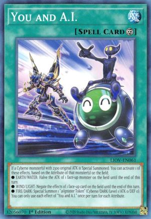 You and A.I. (LIOV-EN061) - Lightning Overdrive 1st Edition Lightning Overdrive Yugioh Single  Squirtle Squad Card Shop.