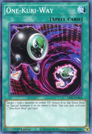 One-Kuri-Way (LIOV-EN065) - Lightning Overdrive 1st Edition Lightning Overdrive Yugioh Single  Squirtle Squad Card Shop.