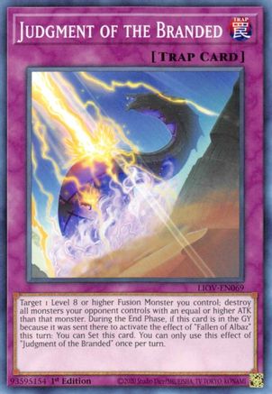 Judgment of the Branded (LIOV-EN069) - Lightning Overdrive 1st Edition Lightning Overdrive Yugioh Single  Squirtle Squad Card Shop.