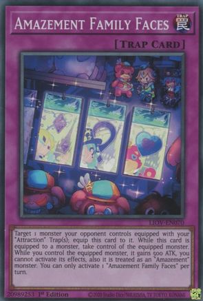 Amazement Family Faces (LIOV-EN070) - Lightning Overdrive 1st Edition Lightning Overdrive Yugioh Single  Squirtle Squad Card Shop.