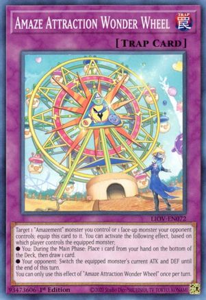 Amaze Attraction Wonder Wheel (LIOV-EN072) - Lightning Overdrive 1st Edition Lightning Overdrive Yugioh Single  Squirtle Squad Card Shop.