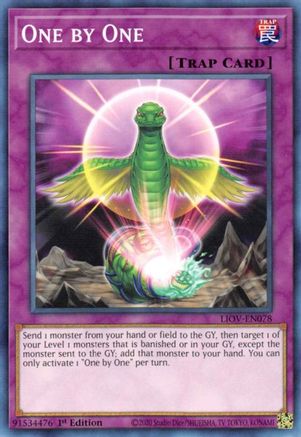 One by One (LIOV-EN078) - Lightning Overdrive 1st Edition Lightning Overdrive Yugioh Single  Squirtle Squad Card Shop.