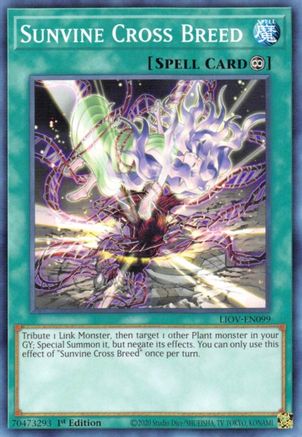 Sunvine Cross Breed (LIOV-EN099) - Lightning Overdrive 1st Edition Lightning Overdrive Yugioh Single  Squirtle Squad Card Shop.