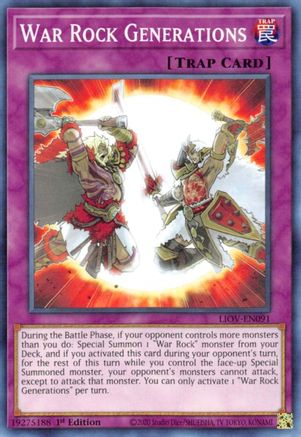 War Rock Generations (LIOV-EN091) - Lightning Overdrive 1st Edition Lightning Overdrive Yugioh Single  Squirtle Squad Card Shop.