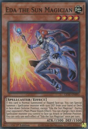 Eda the Sun Magician (LIOV-EN093) - Lightning Overdrive 1st Edition Lightning Overdrive Yugioh Single  Squirtle Squad Card Shop.