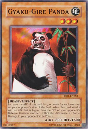 Gyaku-Gire Panda (DR1-EN183) - Dark Revelation Volume 1 Unlimited Dark Revelation Volume 1 Yugioh Single  Squirtle Squad Card Shop.