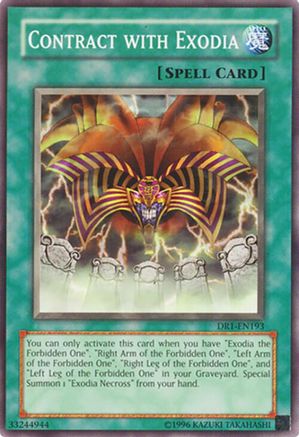 Contract with Exodia (DR1-EN193) - Dark Revelation Volume 1 Unlimited Dark Revelation Volume 1 Yugioh Single  Squirtle Squad Card Shop.