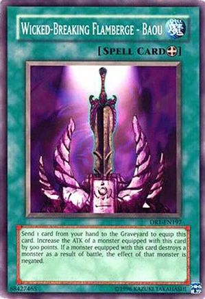 Wicked-Breaking Flamberge - Baou (DR1-EN197) - Dark Revelation Volume 1 Unlimited Dark Revelation Volume 1 Yugioh Single  Squirtle Squad Card Shop.