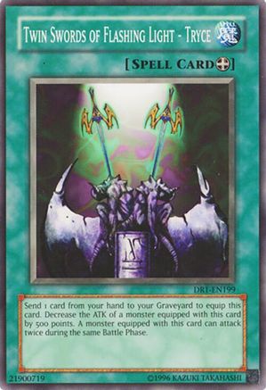 Twin Swords of Flashing Light - Tryce (DR1-EN199) - Dark Revelation Volume 1 Unlimited Dark Revelation Volume 1 Yugioh Single  Squirtle Squad Card Shop.