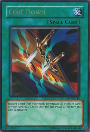 Cost Down (DR1-EN215) - Dark Revelation Volume 1 Unlimited Dark Revelation Volume 1 Yugioh Single  Squirtle Squad Card Shop.