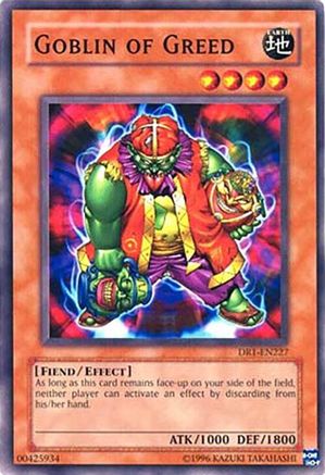 Goblin of Greed (DR1-EN227) - Dark Revelation Volume 1 Unlimited Dark Revelation Volume 1 Yugioh Single  Squirtle Squad Card Shop.