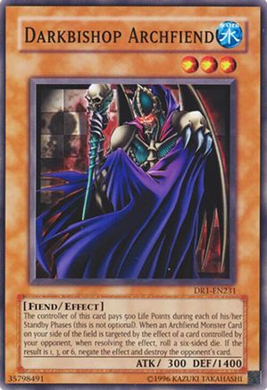 Darkbishop Archfiend (DR1-EN231) - Dark Revelation Volume 1 Unlimited Dark Revelation Volume 1 Yugioh Single  Squirtle Squad Card Shop.