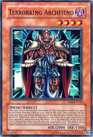 Terrorking Archfiend (DR1-EN234) - Dark Revelation Volume 1 Unlimited Dark Revelation Volume 1 Yugioh Single  Squirtle Squad Card Shop.