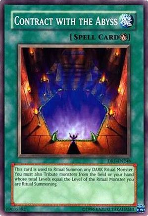 Contract with the Abyss (DR1-EN248) - Dark Revelation Volume 1 Unlimited Dark Revelation Volume 1 Yugioh Single  Squirtle Squad Card Shop.