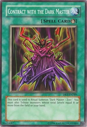 Contract with the Dark Master (DR1-EN249) - Dark Revelation Volume 1 Unlimited Dark Revelation Volume 1 Yugioh Single  Squirtle Squad Card Shop.