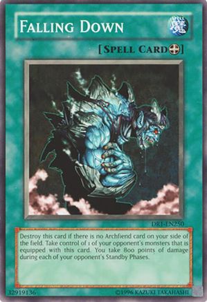 Falling Down (DR1-EN250) - Dark Revelation Volume 1 Unlimited Dark Revelation Volume 1 Yugioh Single  Squirtle Squad Card Shop.