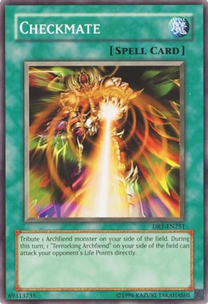Checkmate (DR1-EN251) - Dark Revelation Volume 1 Unlimited Dark Revelation Volume 1 Yugioh Single  Squirtle Squad Card Shop.