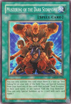 Mustering of the Dark Scorpions (DR1-EN255) - Dark Revelation Volume 1 Unlimited Dark Revelation Volume 1 Yugioh Single  Squirtle Squad Card Shop.