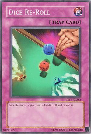 Dice Re-Roll (DR1-EN262) - Dark Revelation Volume 1 Unlimited Dark Revelation Volume 1 Yugioh Single  Squirtle Squad Card Shop.