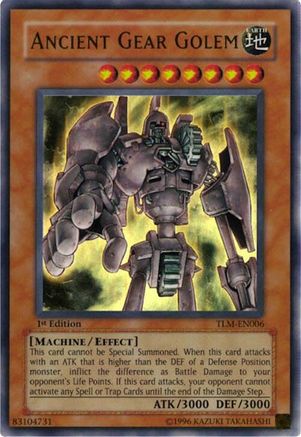 Ancient Gear Golem (TLM-EN006) - The Lost Millennium Unlimited The Lost Millennium Yugioh Single  Squirtle Squad Card Shop.