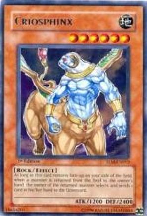 Criosphinx (TLM-EN013) - The Lost Millennium Unlimited The Lost Millennium Yugioh Single  Squirtle Squad Card Shop.
