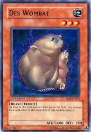 Des Wombat (TLM-EN031) - The Lost Millennium 1st Edition The Lost Millennium Yugioh Single  Squirtle Squad Card Shop.