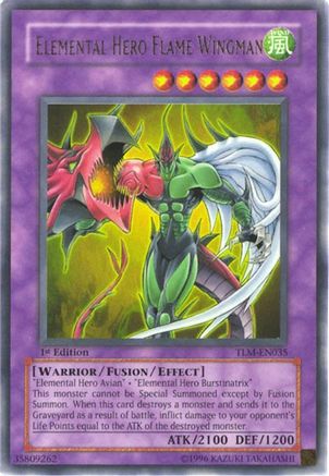 Elemental HERO Flame Wingman (TLM-EN035) - The Lost Millennium 1st Edition The Lost Millennium Yugioh Single  Squirtle Squad Card Shop.