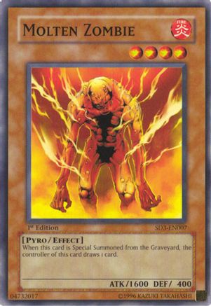 Molten Zombie (SD3-EN007) - Structure Deck: Blaze of Destruction 1st Edition Structure Deck: Blaze of Destruction Yugioh Single  Squirtle Squad Card Shop.