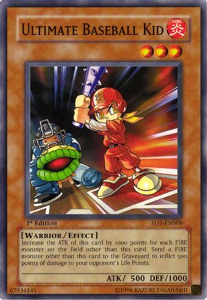 Ultimate Baseball Kid (SD3-EN009) - Structure Deck: Blaze of Destruction 1st Edition Structure Deck: Blaze of Destruction Yugioh Single  Squirtle Squad Card Shop.