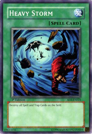 Heavy Storm (SD3-EN021) - Structure Deck: Blaze of Destruction 1st Edition Structure Deck: Blaze of Destruction Yugioh Single  Squirtle Squad Card Shop.