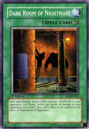 Dark Room of Nightmare (SD3-EN022) - Structure Deck: Blaze of Destruction 1st Edition Structure Deck: Blaze of Destruction Yugioh Single  Squirtle Squad Card Shop.