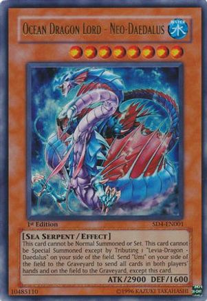 Ocean Dragon Lord - Neo-Daedalus (SD4-EN001) - Structure Deck: Fury from the Deep 1st Edition Structure Deck: Fury from the Deep Yugioh Single  Squirtle Squad Card Shop.