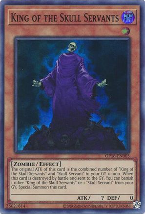 King of the Skull Servants (OP16-EN005) - OTS Tournament Pack 16 Unlimited OTS Tournament Pack 16 Yugioh Single  Squirtle Squad Card Shop.