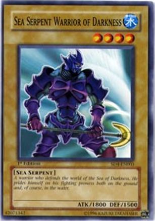 Sea Serpent Warrior of Darkness (SD4-EN003) - Structure Deck: Fury from the Deep 1st Edition Structure Deck: Fury from the Deep Yugioh Single  Squirtle Squad Card Shop.