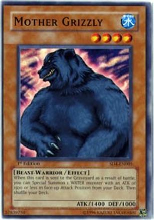 Mother Grizzly (SD4-EN005) - Structure Deck: Fury from the Deep 1st Edition Structure Deck: Fury from the Deep Yugioh Single  Squirtle Squad Card Shop.