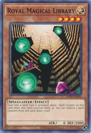 Royal Magical Library (OP16-EN016) - OTS Tournament Pack 16 Unlimited OTS Tournament Pack 16 Yugioh Single  Squirtle Squad Card Shop.
