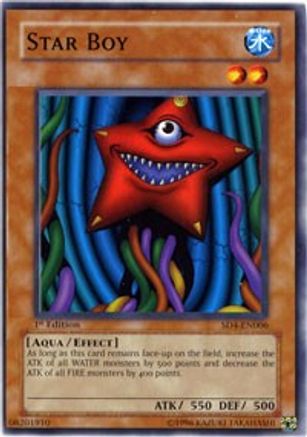 Star Boy (SD4-EN006) - Structure Deck: Fury from the Deep 1st Edition Structure Deck: Fury from the Deep Yugioh Single  Squirtle Squad Card Shop.