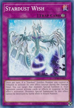 Stardust Wish (OP16-EN025) - OTS Tournament Pack 16 Unlimited OTS Tournament Pack 16 Yugioh Single  Squirtle Squad Card Shop.